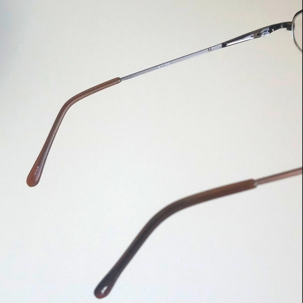 Vintage 90's Oval Bronzed Brown Reading Glasses - Picture 8 of 16